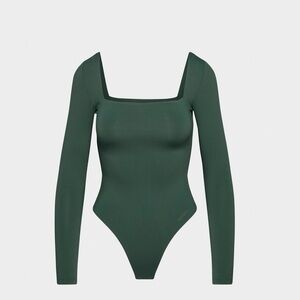 Aritzia Squareneck Bodysuit Green